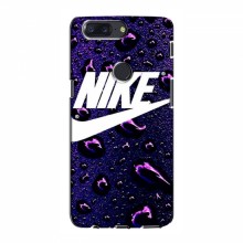 Чехол для ВанПлас 5Т - с принтом Найк (AlphaPrint) Nike-фиолетовый - купить на Floy.com.ua