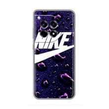 Чехол для ВанПлас Ейс 3 - с принтом Найк (AlphaPrint) Nike-фиолетовый - купить на Floy.com.ua