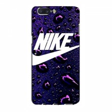 Чехол для ВанПлас 5 - с принтом Найк (AlphaPrint) Nike-фиолетовый - купить на Floy.com.ua