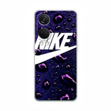 Чехол для ВанПлас Норд 4 - с принтом Найк (AlphaPrint) Nike-фиолетовый - купить на Floy.com.ua