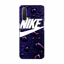 Чехол для ВанПлас Норд СЕ 5G - с принтом Найк (AlphaPrint) Nike-фиолетовый - купить на Floy.com.ua