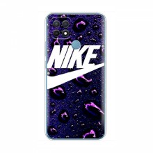 Чехол для Оппо А15 - с принтом Найк (AlphaPrint) Nike-фиолетовый - купить на Floy.com.ua