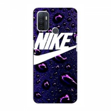 Чехол для Оппо А32 - с принтом Найк (AlphaPrint) Nike-фиолетовый - купить на Floy.com.ua