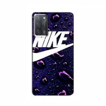 Чехол для Оппо А55 - с принтом Найк (AlphaPrint) Nike-фиолетовый - купить на Floy.com.ua