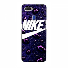 Чехол для Оппо А5с - с принтом Найк (AlphaPrint) Nike-фиолетовый - купить на Floy.com.ua