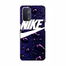 Чехол для Оппо А74 (5G) - с принтом Найк (AlphaPrint) Nike-фиолетовый - купить на Floy.com.ua