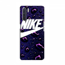 Чехол для Оппо А91 - с принтом Найк (AlphaPrint) Nike-фиолетовый - купить на Floy.com.ua