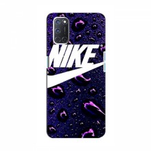 Чехол для Оппо А92 - с принтом Найк (AlphaPrint) Nike-фиолетовый - купить на Floy.com.ua
