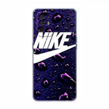 Чехол для Оппо А94 - с принтом Найк (AlphaPrint) Nike-фиолетовый - купить на Floy.com.ua