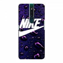 Чехол для Оппо Ф11 - с принтом Найк (AlphaPrint) Nike-фиолетовый - купить на Floy.com.ua