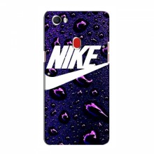 Чехол для Оппо Ф7 - с принтом Найк (AlphaPrint) Nike-фиолетовый - купить на Floy.com.ua