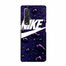 Чехол для Оппо Финд х2 - с принтом Найк (AlphaPrint) Nike-фиолетовый - купить на Floy.com.ua