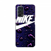Чехол для Оппо Финд х3 Лайт - с принтом Найк (AlphaPrint) Nike-фиолетовый - купить на Floy.com.ua