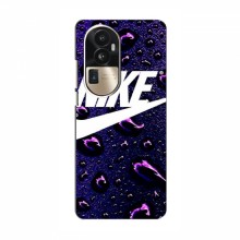 Чехол для Оппо Рено 10 (Китай) - с принтом Найк (AlphaPrint) Nike-фиолетовый - купить на Floy.com.ua