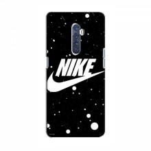 Чехол для Оппо Рено 2 - с принтом Найк (AlphaPrint) Nike с фоном - купить на Floy.com.ua