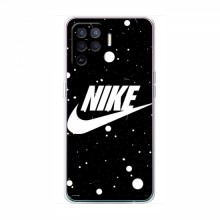 Чехол для Оппо Рено 5 Лайт - с принтом Найк (AlphaPrint) Nike с фоном - купить на Floy.com.ua