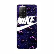 Чехол для Оппо Рено 5з - с принтом Найк (AlphaPrint) Nike-фиолетовый - купить на Floy.com.ua