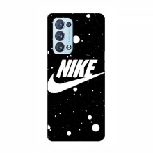 Чехол для Оппо Рено 6 Про - с принтом Найк (AlphaPrint) Nike с фоном - купить на Floy.com.ua