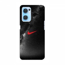 Чехол для Оппо Рено 7 4G - с принтом Найк (AlphaPrint) Nike 1 - купить на Floy.com.ua