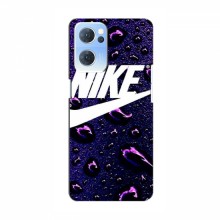 Чехол для Оппо Рено 7 Про - с принтом Найк (AlphaPrint) Nike-фиолетовый - купить на Floy.com.ua