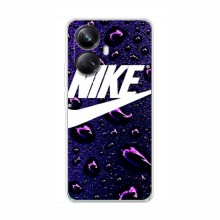 Чехол для Реалми 10 Про Плюс - с принтом Найк (AlphaPrint) Nike-фиолетовый - купить на Floy.com.ua