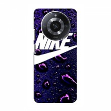 Чехол для Реалми 11 - с принтом Найк (AlphaPrint) Nike-фиолетовый - купить на Floy.com.ua