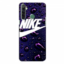 Чехол для Реалми 6i - с принтом Найк (AlphaPrint) Nike-фиолетовый - купить на Floy.com.ua