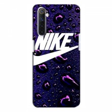 Чехол для Реалми 6 - с принтом Найк (AlphaPrint) Nike-фиолетовый - купить на Floy.com.ua