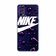 Чехол для Реалми 7 - с принтом Найк (AlphaPrint) Nike-фиолетовый - купить на Floy.com.ua