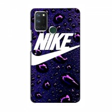 Чехол для Реалми 7i - с принтом Найк (AlphaPrint) Nike-фиолетовый - купить на Floy.com.ua