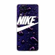 Чехол для Реалми 8 - с принтом Найк (AlphaPrint) Nike-фиолетовый - купить на Floy.com.ua