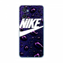 Чехол для Реалми 9i - с принтом Найк (AlphaPrint) Nike-фиолетовый - купить на Floy.com.ua