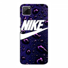 Чехол для Реалми С11 - с принтом Найк (AlphaPrint) Nike-фиолетовый - купить на Floy.com.ua