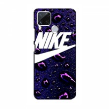 Чехол для Реалми С15 - с принтом Найк (AlphaPrint) Nike-фиолетовый - купить на Floy.com.ua