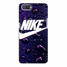 Чехол для Реалми С2 - с принтом Найк (AlphaPrint) Nike-фиолетовый - купить на Floy.com.ua