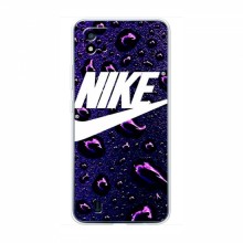 Чехол для Реалми С11 (2021) / С20 - с принтом Найк (AlphaPrint) Nike-фиолетовый - купить на Floy.com.ua