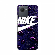 Чехол для Реалми С30s - с принтом Найк (AlphaPrint) Nike-фиолетовый - купить на Floy.com.ua