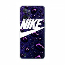 Чехол для Реалми С31 - с принтом Найк (AlphaPrint) Nike-фиолетовый - купить на Floy.com.ua
