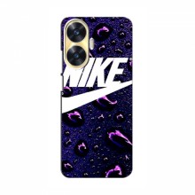 Чехол для Реалми С55 - с принтом Найк (AlphaPrint) Nike-фиолетовый - купить на Floy.com.ua