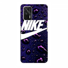Чехол для Реалми GT - с принтом Найк (AlphaPrint) Nike-фиолетовый - купить на Floy.com.ua
