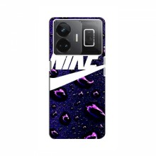 Чехол для RealMe GT Neo 5 - с принтом Найк (AlphaPrint) Nike-фиолетовый - купить на Floy.com.ua