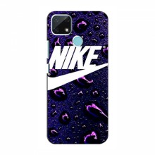 Чехол для Реалми Нарзо 30А - с принтом Найк (AlphaPrint) Nike-фиолетовый - купить на Floy.com.ua
