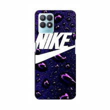 Чехол для Реалми Нарзо 50 - с принтом Найк (AlphaPrint) Nike-фиолетовый - купить на Floy.com.ua