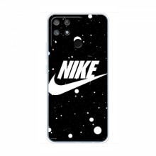 Чехол для Реалми Нарзо 50А - с принтом Найк (AlphaPrint) Nike с фоном - купить на Floy.com.ua