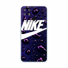 Чехол для Реалми Нарзо 50А - с принтом Найк (AlphaPrint) Nike-фиолетовый - купить на Floy.com.ua