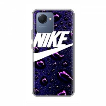 Чехол для Реалми Нарзо 50i Прайм - с принтом Найк (AlphaPrint) Nike-фиолетовый - купить на Floy.com.ua