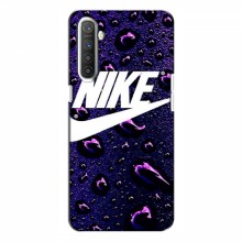 Чехол для Реалми ХТ - с принтом Найк (AlphaPrint) Nike-фиолетовый - купить на Floy.com.ua