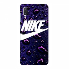 Чехол для Самсунг А02 (2021) - с принтом Найк (AlphaPrint) Nike-фиолетовый - купить на Floy.com.ua