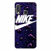 Чехол для Samsung Galaxy A20e - с принтом Найк (AlphaPrint) Nike-фиолетовый - купить на Floy.com.ua