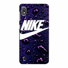 Чехол для Самсунг А10 (2019) - с принтом Найк (AlphaPrint) Nike-фиолетовый - купить на Floy.com.ua